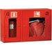 Шкаф пожарный ШП-315Н открытый, белый или красный (840x645x230)